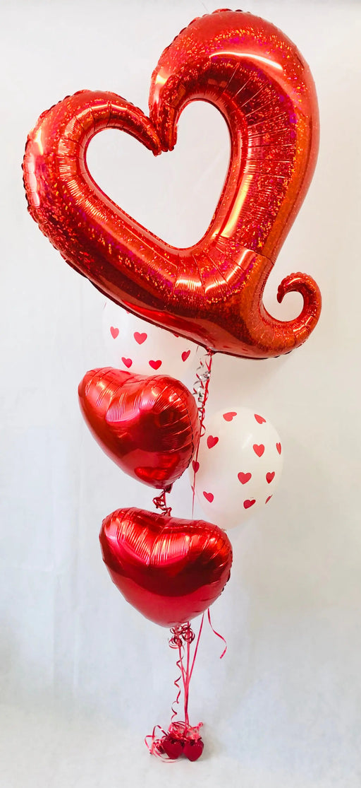 Valentine's Large Dazzle Heart Balloon Display The Ultimate Balloon And Party Shop Cheltenham & Gloucester Balloons & Fancy Dress 