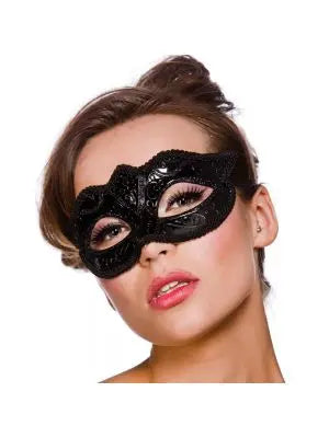 Verona Eyemask - Black The Ultimate Balloon And Party Shop Cheltenham & Gloucester Balloons & Fancy Dress 