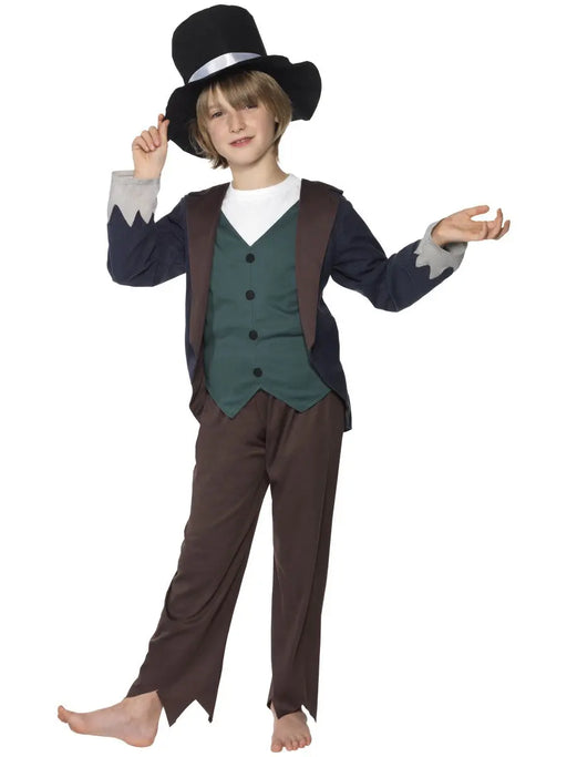Victorian Poor Boy Child's Costume The Ultimate Balloon And Party Shop Cheltenham & Gloucester Balloons & Fancy Dress 