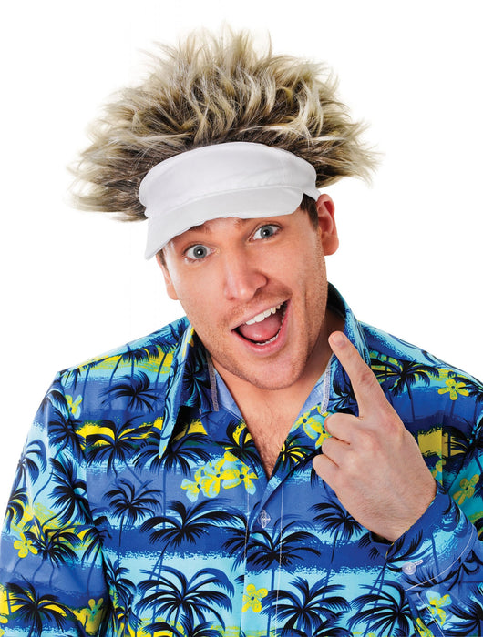 Visor With Attached Hair The Ultimate Balloon And Party Shop Cheltenham & Gloucester Balloons & Fancy Dress 