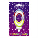 Wax Number Candle - 0 The Ultimate Balloon And Party Shop Cheltenham & Gloucester Balloons & Fancy Dress 