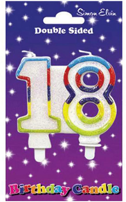 Wax Number Candle - 18 The Ultimate Balloon And Party Shop Cheltenham & Gloucester Balloons & Fancy Dress 