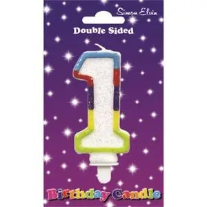 Wax Number Candle - 1 The Ultimate Balloon And Party Shop Cheltenham & Gloucester Balloons & Fancy Dress 