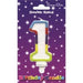 Wax Number Candle - 1 The Ultimate Balloon And Party Shop Cheltenham & Gloucester Balloons & Fancy Dress 