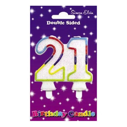Wax Number Candle - 21 The Ultimate Balloon And Party Shop Cheltenham & Gloucester Balloons & Fancy Dress 