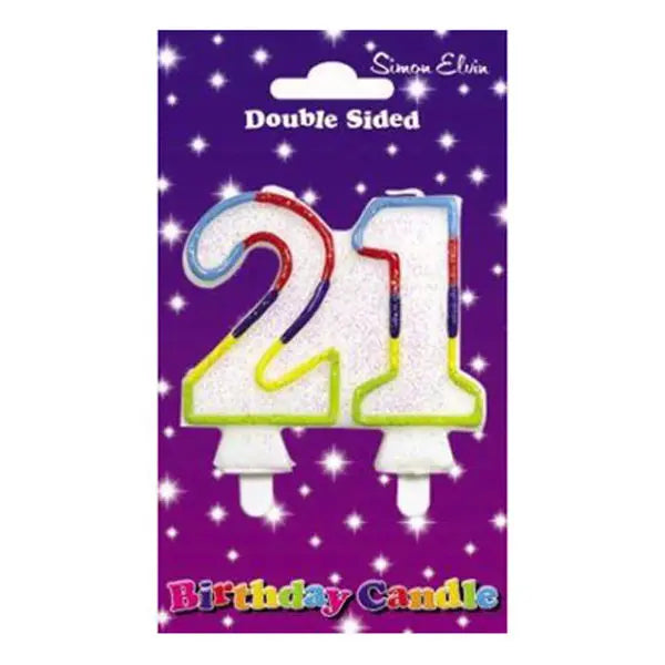 Wax Number Candle - 21 The Ultimate Balloon And Party Shop Cheltenham & Gloucester Balloons & Fancy Dress 
