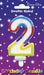 Wax Number Candle - 2 The Ultimate Balloon And Party Shop Cheltenham & Gloucester Balloons & Fancy Dress 