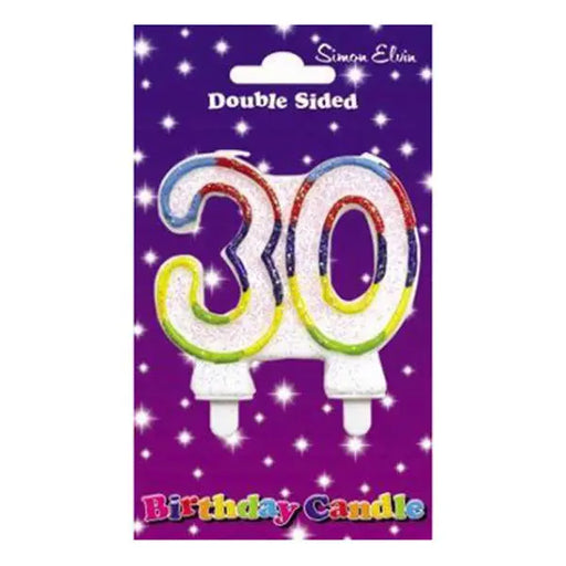 Wax Number Candle - 30 The Ultimate Balloon And Party Shop Cheltenham & Gloucester Balloons & Fancy Dress 