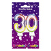 Wax Number Candle - 30 The Ultimate Balloon And Party Shop Cheltenham & Gloucester Balloons & Fancy Dress 