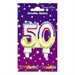 Wax Number Candle - 50 The Ultimate Balloon And Party Shop Cheltenham & Gloucester Balloons & Fancy Dress 