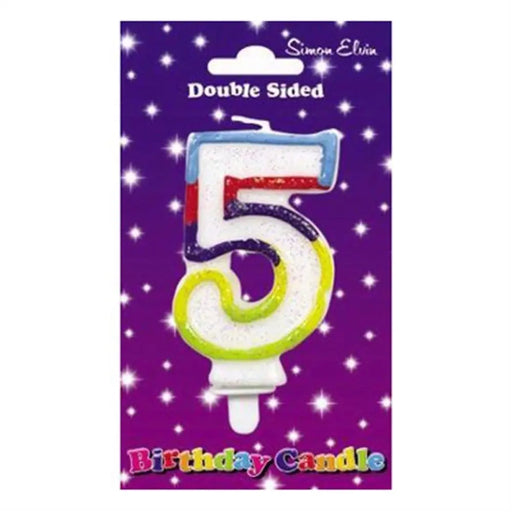 Wax Number Candle - 5 The Ultimate Balloon And Party Shop Cheltenham & Gloucester Balloons & Fancy Dress 