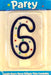 Wax Number Candle - 6 (Blue) The Ultimate Balloon And Party Shop Cheltenham & Gloucester Balloons & Fancy Dress 
