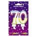 Wax Number Candle - 70 The Ultimate Balloon And Party Shop Cheltenham & Gloucester Balloons & Fancy Dress 