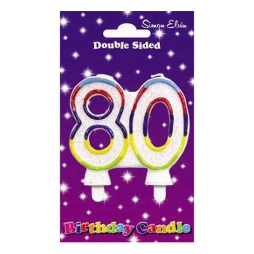 Wax Number Candle - 80 The Ultimate Balloon And Party Shop Cheltenham & Gloucester Balloons & Fancy Dress 