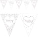 Wedding Wishes Bunting - Hearts The Ultimate Balloon And Party Shop Cheltenham & Gloucester Balloons & Fancy Dress 