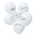 Wedding bundle White Printed Balloons (6 Pack) The Ultimate Balloon And Party Shop Cheltenham & Gloucester Balloons & Fancy Dress 