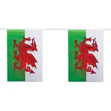 Welsh Bunting 3m Fabric The Ultimate Balloon And Party Shop Cheltenham & Gloucester Balloons & Fancy Dress 