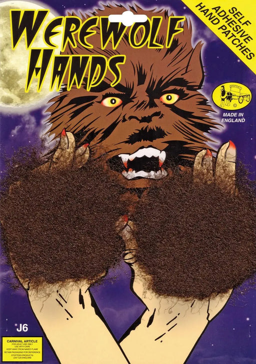 Werewolf Hand Patches (Brown) The Ultimate Balloon And Party Shop Cheltenham & Gloucester Balloons & Fancy Dress 