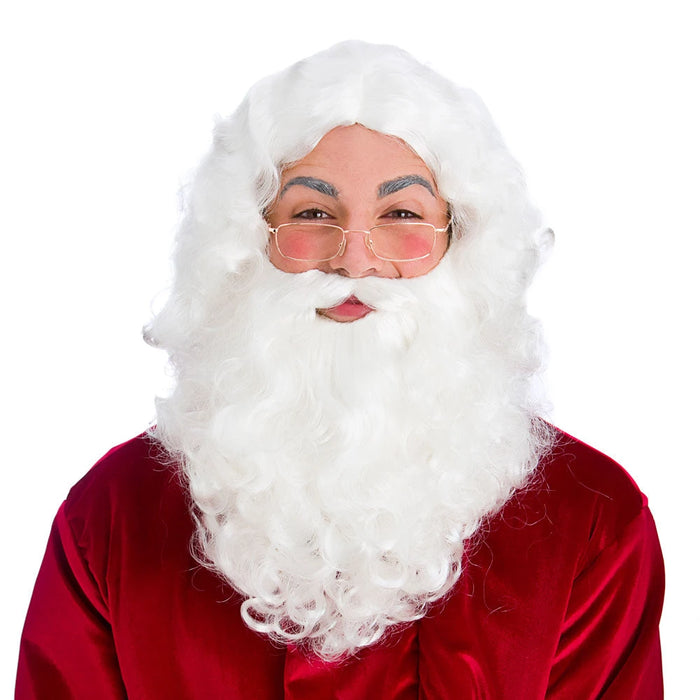 White Santa Beard The Ultimate Balloon And Party Shop Cheltenham & Gloucester Balloons & Fancy Dress 