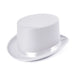 White Satin Top Hat The Ultimate Balloon And Party Shop Cheltenham & Gloucester Balloons & Fancy Dress 