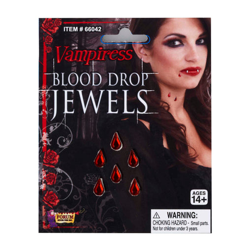 Vampiress Blood Drop Jewels - The Ultimate Balloon & Party Shop