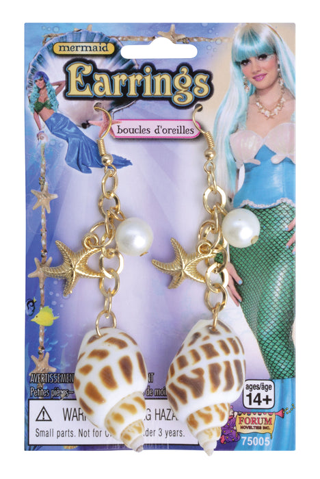 Shell Mermaid Earrings - The Ultimate Balloon & Party Shop