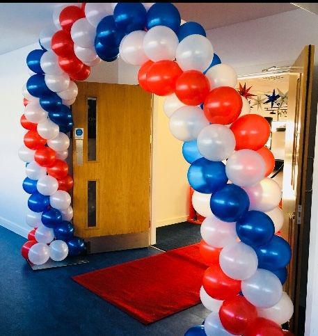 Spiral Arch Balloon Display - 1 Colour - The Ultimate Balloon & Party Shop