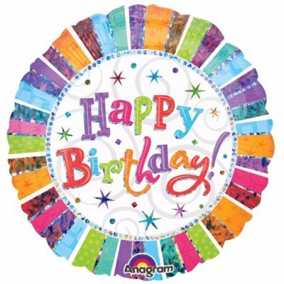 Happy Birthday Foil Balloon - Radiant - The Ultimate Balloon & Party Shop