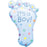 32" Foil It's A Boy Foot Large Printed Balloon - The Ultimate Balloon & Party Shop