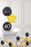 Dotty Black & Gold 40th Birthday foils in a Box delivered Nationwide - The Ultimate Balloon & Party Shop
