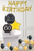 Dotty Black & Gold 60th Birthday foils in a Box delivered Nationwide - The Ultimate Balloon & Party Shop