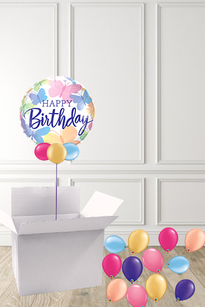 Butterfly Birthday Bubble in a Box delivered Nationwide - The Ultimate Balloon & Party Shop