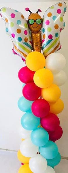 Butterfly balloon column - The Ultimate Balloon & Party Shop