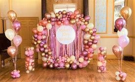 Organic Balloon Full Circle Backdrop - Personalised - The Ultimate Balloon & Party Shop