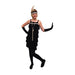 1920s Flapper Fringe Dress Hire Costume - Black - The Ultimate Balloon & Party Shop