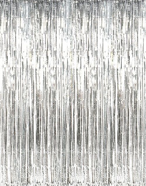 Tinsel Curtain - Silver - The Ultimate Balloon & Party Shop