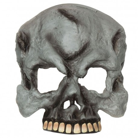 Skull Half Face Mask - Grey - The Ultimate Balloon & Party Shop
