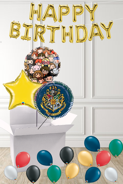 Harry Potter Trio of Balloons in a Box delivered Nationwide - The Ultimate Balloon & Party Shop