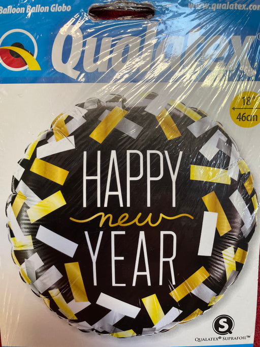 Happy New Year Foil Balloon - fluterfetti