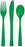 Plastic Cutlery Set (18pk) - Green