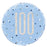 18" Foil Age 100 Balloon - Blue Dots