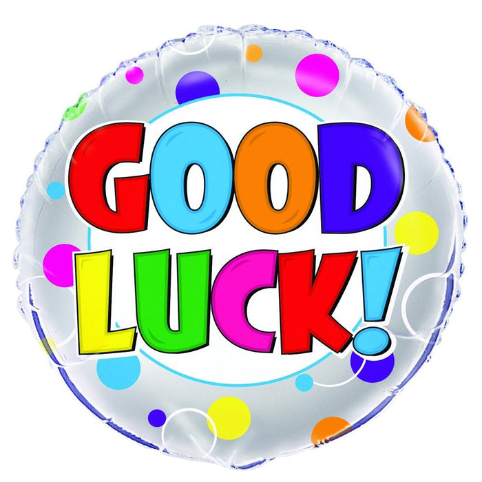 18" Foil Good Luck Spotty Balloon