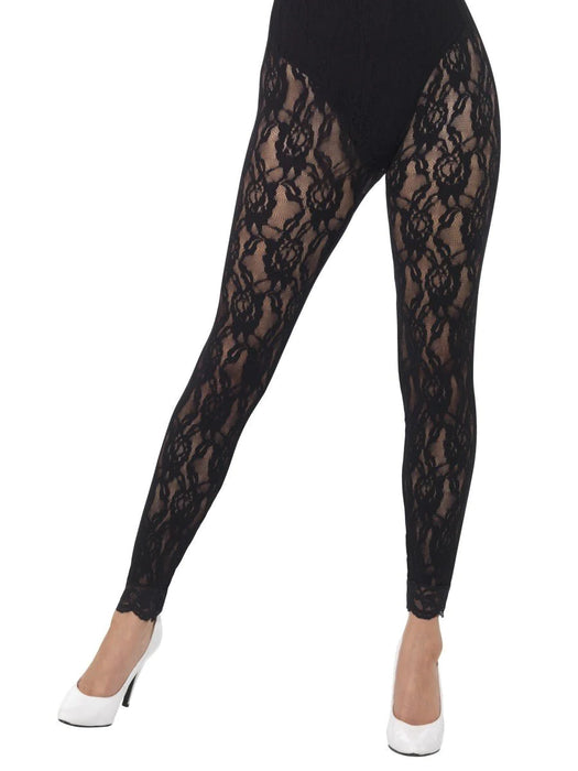 80’s Lace Leggings - Black