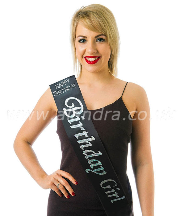 Birthday Sash - Birthday Girl - Black