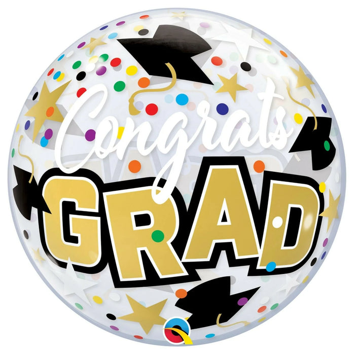 Deco Bubble Balloon -  Congrats Grad