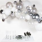 DIY Balloon Garland Kit - Silver /White