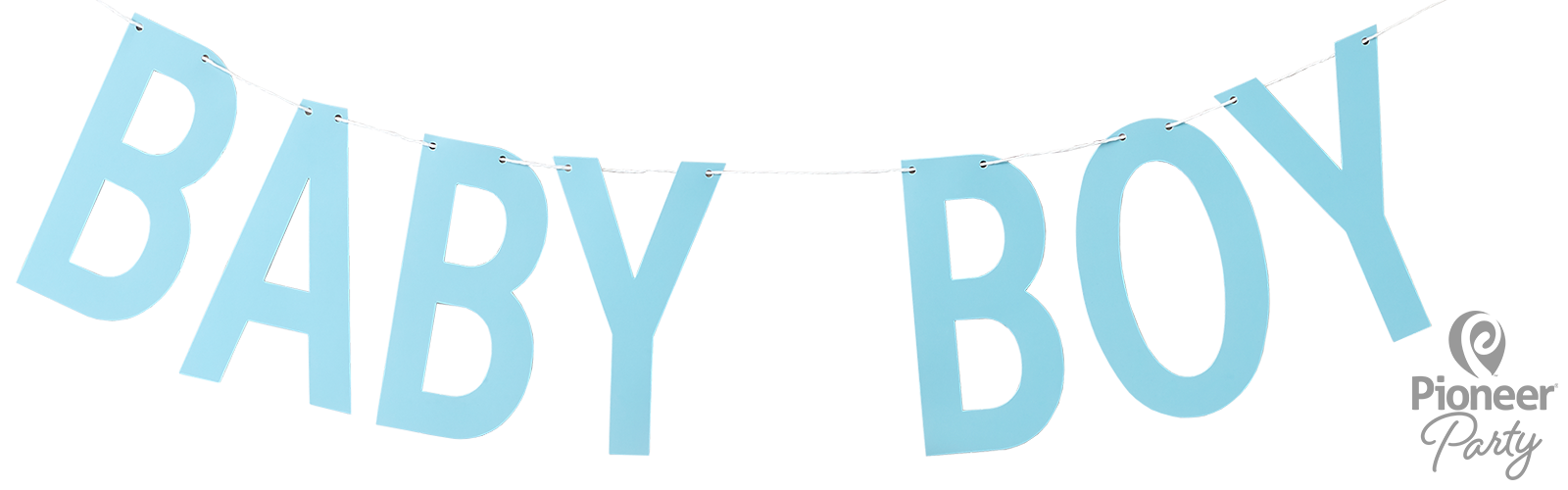 Baby Boy Letter Banner