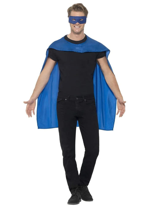 Superhero Cape & Mask - Blue