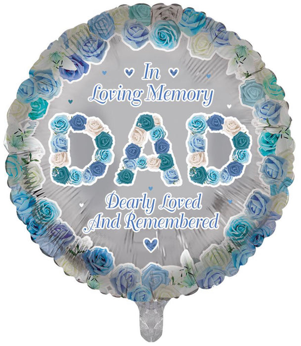 18” In Loving Memory Foil Balloon - Dad - The Ultimate Balloon & Party Shop