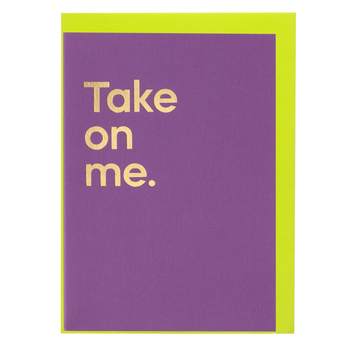 Say It With Songs Card - Take On Me